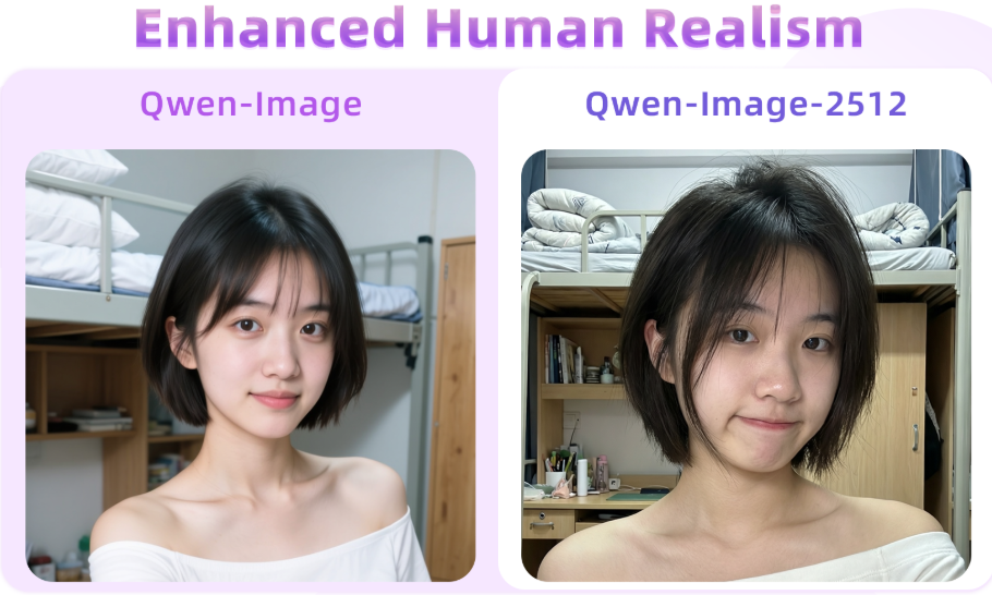 阿里通义新年礼物：开源***强Qwen-Image-2512版本告别AI塑料感与文字乱码(图2)