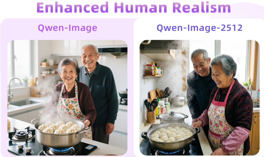 阿里通义新年礼物：开源***强Qwen-Image-2512版本告别AI塑料感与文字乱码(图5)